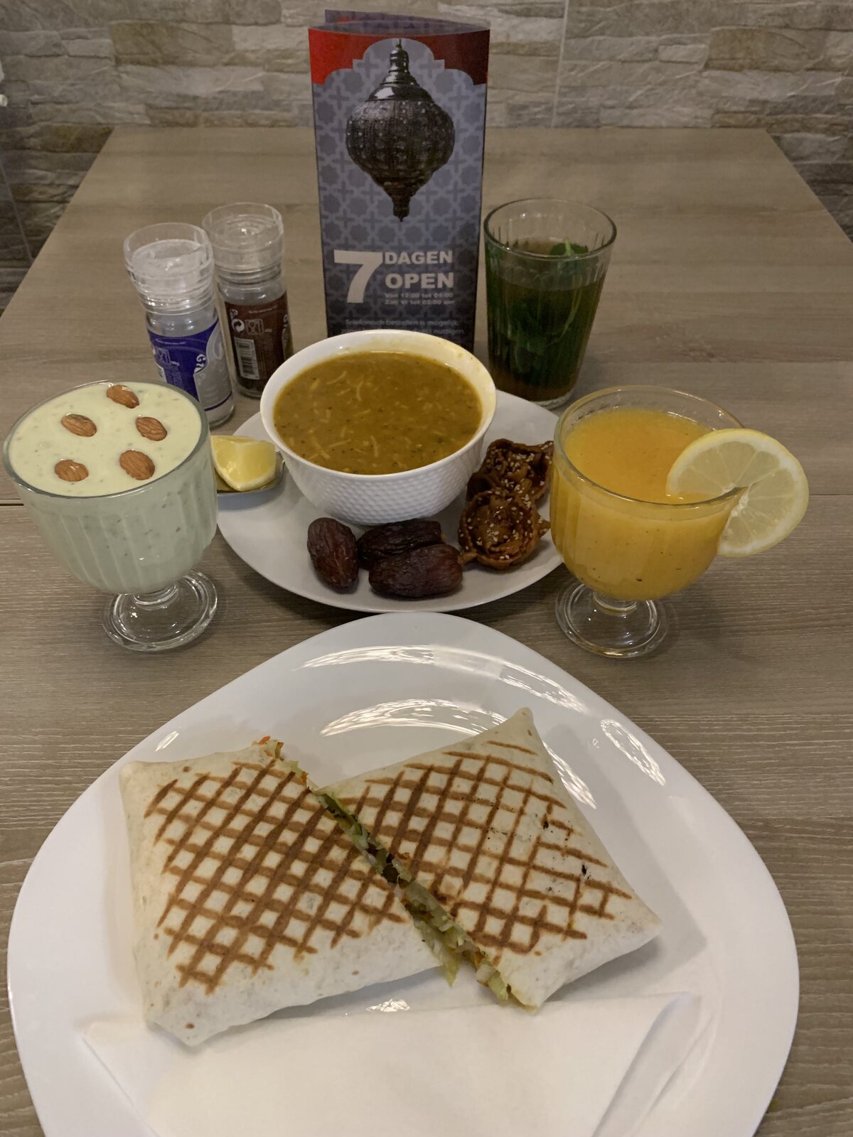 Gegrilde taco / panini, vers bereid